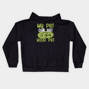 My pet can eat your pet Kids Hoodie